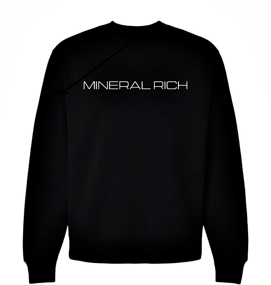 Mineral Rich™️ Crewneck Pullover - Black